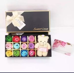 Rose Soap Flower Gift With Tedy Bear